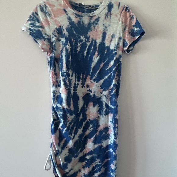 PAM & GELA • Blue & Pink Tie Dye Scrunched Dress • S • - Picture 5 of 6